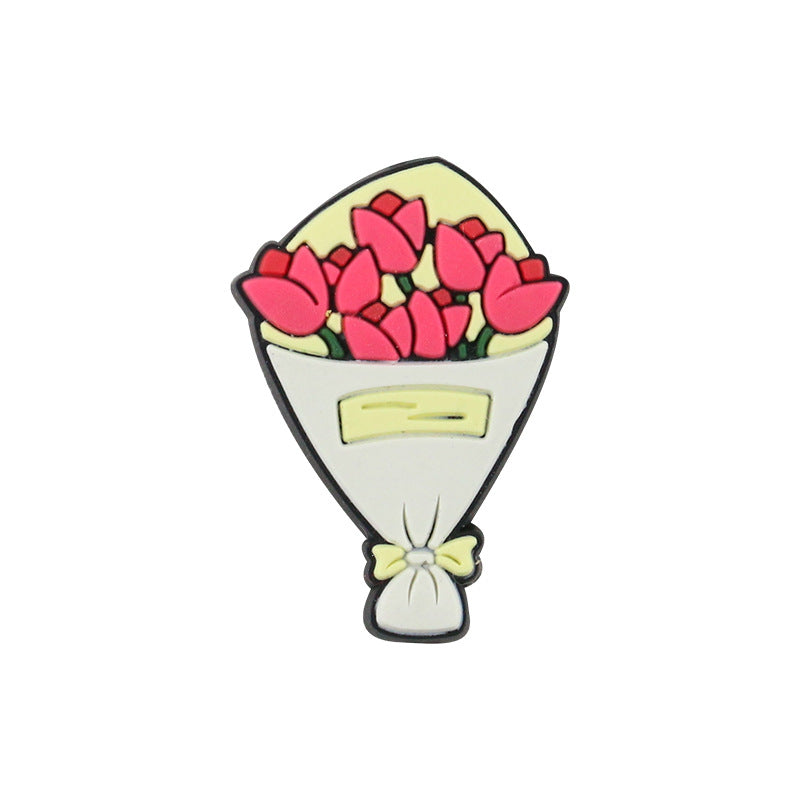 Wholesale 500PCS Silicone Rose Baby Teething Beads